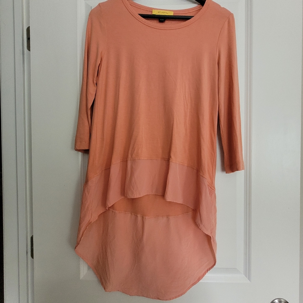 St. John High Low Tunic Top